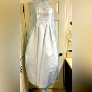 White strapless ball gown!